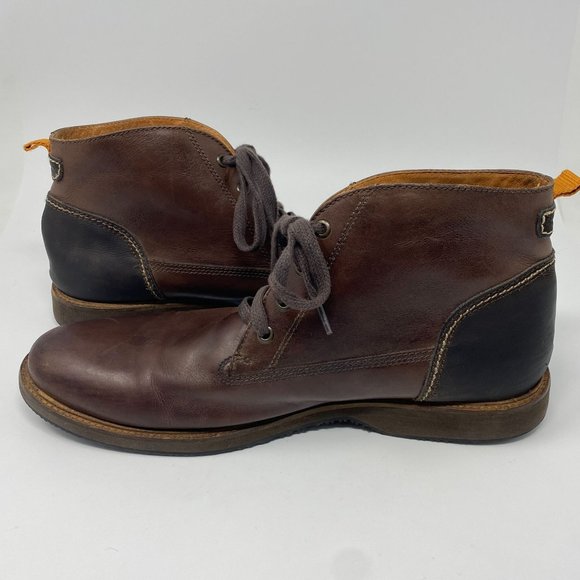 Tommy Bahama Mens Brown Leather Chukka Boots Size 13 M TFM00142-2473, Made in Br
